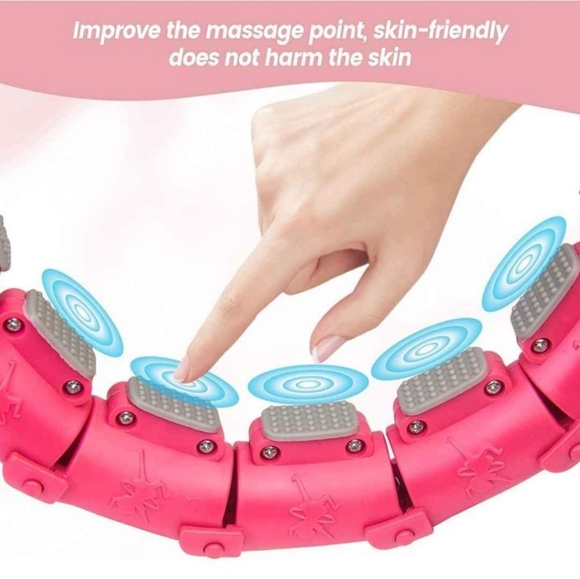 Smart Weighted Hula Hoop Weight Loss 24 Sections Detachable Fit Hoop 2 in1 Abdom - Picture 3 of 5